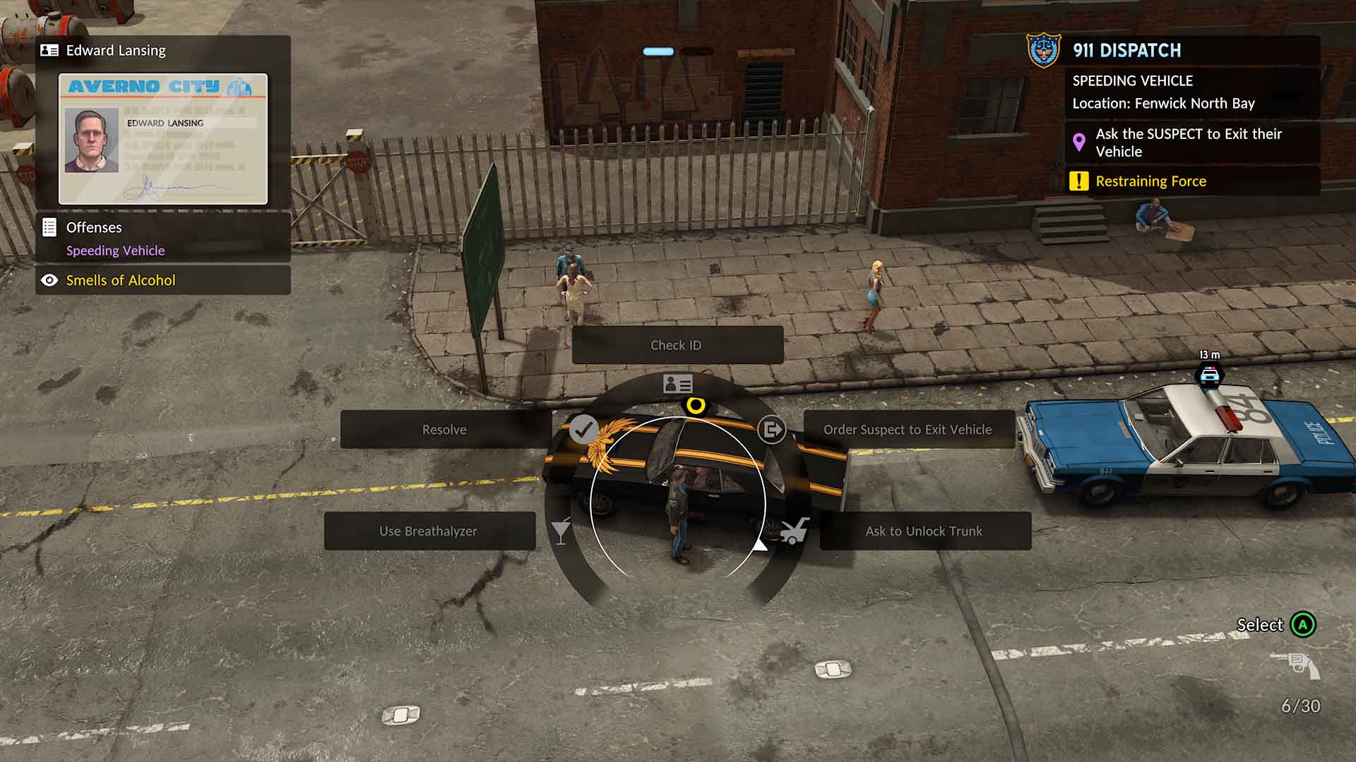 The Precinct radial menus